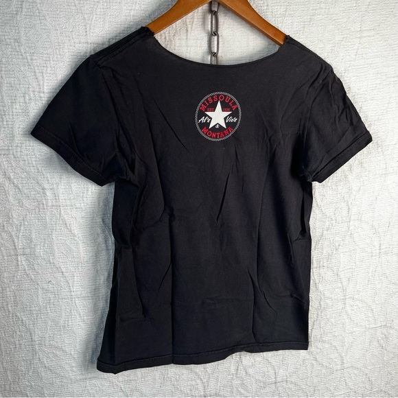 Vintage Al’s and Vic’s Bar in Missoula Montana T Shirt All Star Black White Top - Picture 11 of 12